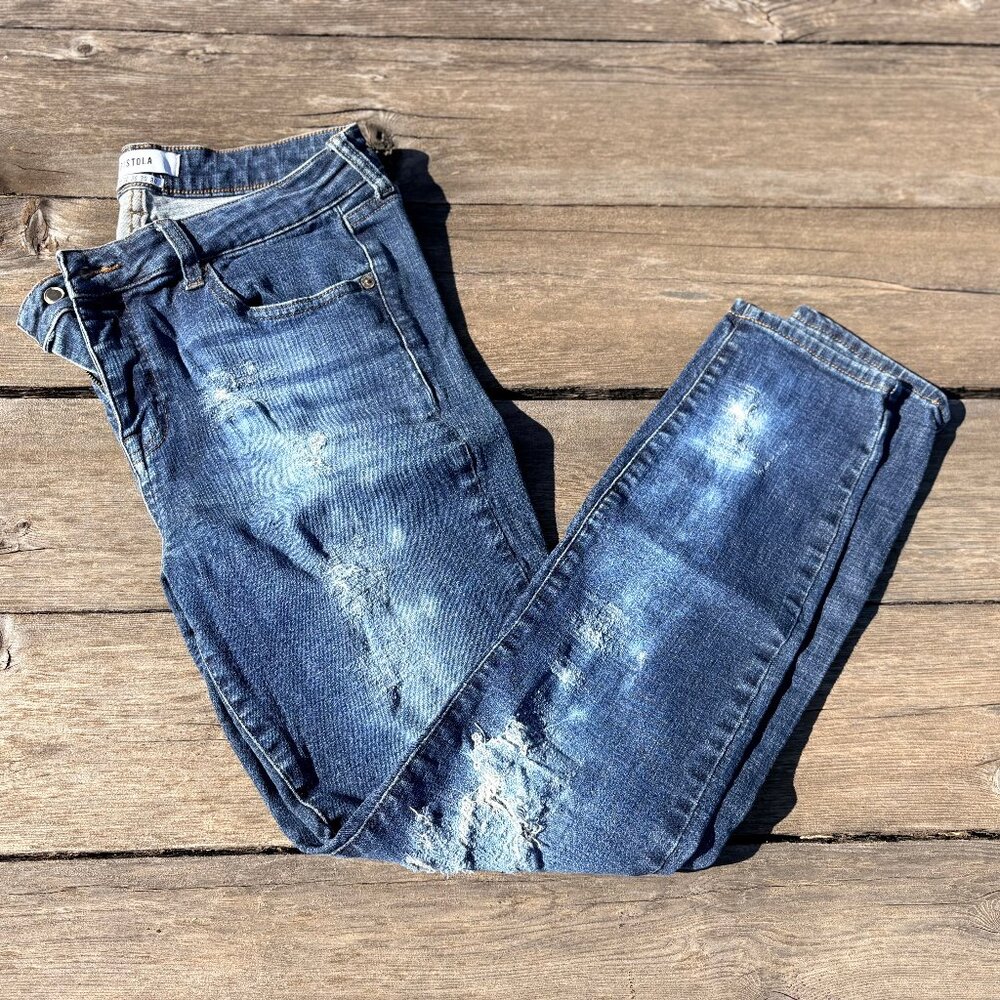 Pistola Distressed Skinny Jeans
